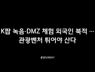 K팝 녹음·DMZ 체험 외국인 북적 … 관광벤처 튀어야 산다